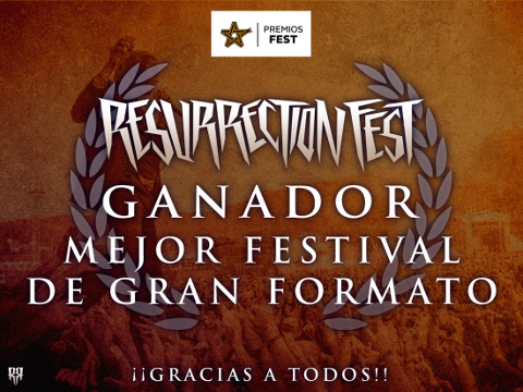 El Resurrection Fest fue elegido como mejor gran festival de España en los premios Fest. En 2017 contará con 100 bandas y con nuevo escenario. 