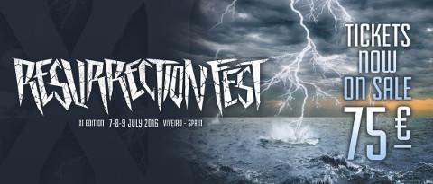 Ya están a la venta las entradas para el próximo Resurrection Fest, que se celebrará en Viveiro del 7 al 9 de julio de 2016. 