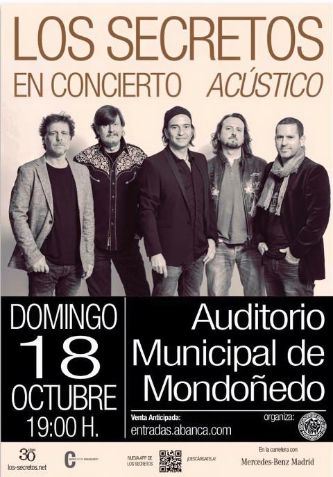 O grupo de pop rock Los Secretos actuará en Mondoñedo o 18 de outubro, dentro do programa de As San Lucas.