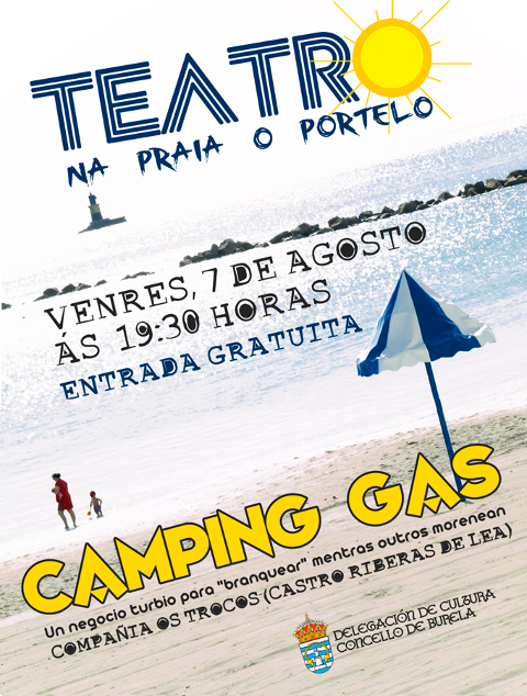 A praia de O Portelo, en Burela, será escenario o 7 agosto dunha representación teatral ao aire libre. A entrada é gratuíta. 