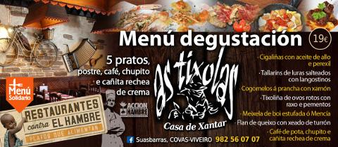 As Tixolas (Covas-Viveiro) é o único restaurante "contra el hambre" na Mariña. A campaña é a maior iniciativa solidaria da hostelería en España. 