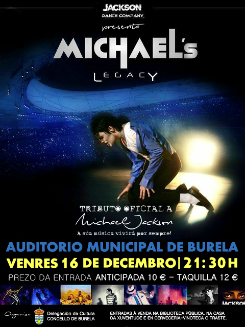 Están xa á venda anticipada as entradas para o musical "Michael Jackson's Legacy", que está en Burela a mediados de decembro. 