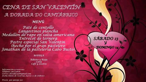 En Ribadeo el restaurante A Dorada do Cantábrico ofrece un menú de carnaval del 5 al 14 de febrero, organiza su cena de comadres el 6 y tendrá especial San Valentín los días 13 y 14. 