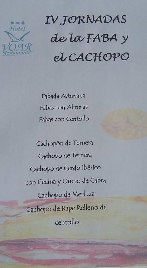 El hotel restaurante Voar, de Ribadeo, acoge la cuarta edición de sus jornadas de la faba y el cachopo del 4 al 27 de noviembre. 