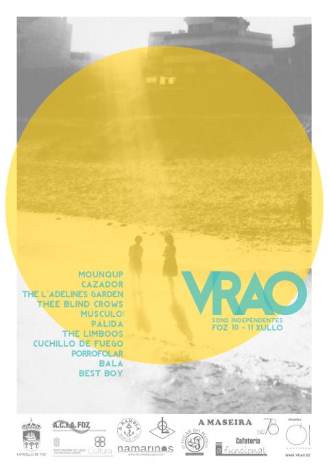 Foz será escenario os días 10 e 11 de xullo a segunda edición do festival VRAO de Sons Independentes.