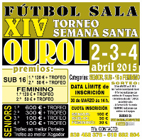 A SD Ourol organiza o XVI Torneo Semana Santa de Fútbol Sala, que se celebrará do 2 ao 4 de abril. Disputarase nas categorías senior, feminino e sub-16. 