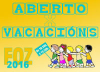 O Concello de Foz organiza o programa "Aberto por vacacións" para nen@s de 3 a 12 anos. As actividades comezarán o 6 de xullo. 